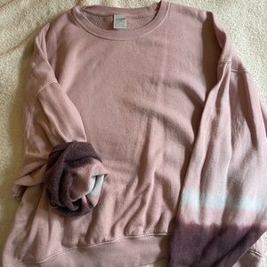Oversized VS pink crew neck